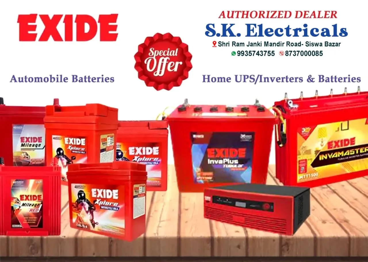 Tubular batteries for inverter